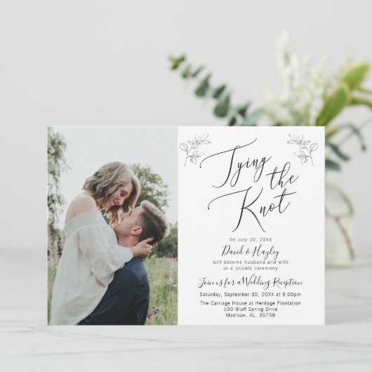 結婚のご案内 ウェディングレセプション招待状 招待状 (スタンド正面)