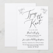 結婚のご案内 ウェディング レセプション 招待状 (正面/裏面)