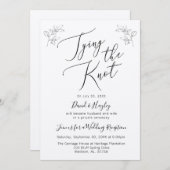 結婚のご案内 プライベート式場招待状 招待状 (正面/裏面)