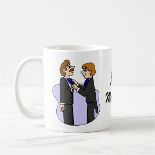 結婚のために準備している新郎 コーヒーマグカップ