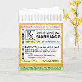 結婚のための処方箋カード カード (黄色い花)