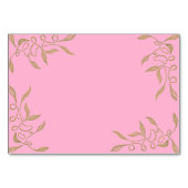 結婚のための金オーナメントのテーブル/座席表 テーブルナンバー (裏面)