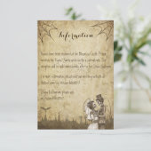 結婚のための骨組カップルの情報カード エンクロージャーカード (スタンド正面)