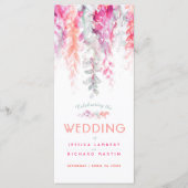 結婚のつる植物のカスケーディングウォーターカラーcoral red プログラム (正面)