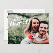 結婚のはがきを誰が取得しているか推測 ポストカード (正面/裏面)