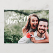 結婚のはがきを誰が取得しているか推測 ポストカード (正面)