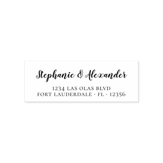 結婚のはっきりしたモダンScript Self-Ink セルフインキングスタンプ (デザイン)