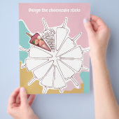 結婚のアクティビティの色とデザイン チラシ (手)