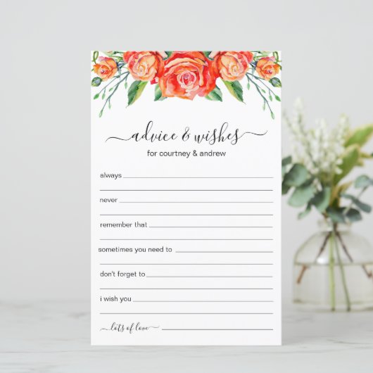 結婚のアドバイスとウィズコーラルフローラ (スタンド正面)