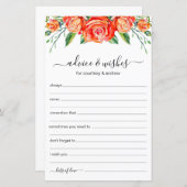 結婚のアドバイスとウィズコーラルフローラ (正面/裏面)