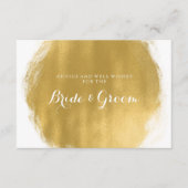 結婚のアドバイスカード金ゴールド絵を描の外観 アドバイスカード (正面)