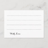 結婚のアドバイスカード金ゴールド絵を描の外観 アドバイスカード (裏面)