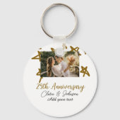 結婚のアニバーサリーの名前の年の画像金ゴールド星 キーホルダー (裏面)