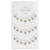 結婚のアニバーサリーレースハートスモール抱き枕 スモールペーパーバッグ (裏面)