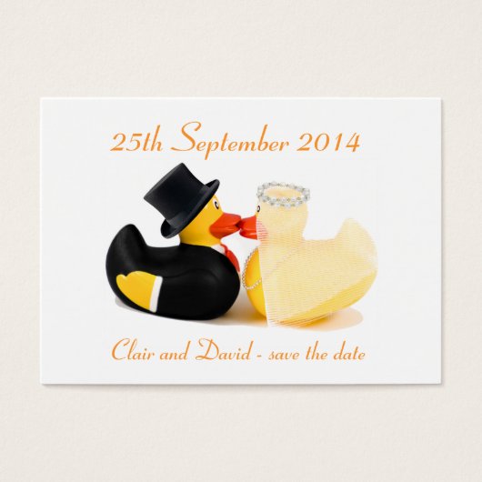 結婚のアヒル2 ... 保存する日付 (正面)