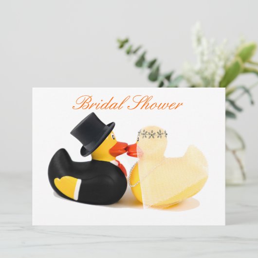 結婚のアヒル3 -ブライダルシャワー 招待状 (スタンド正面)