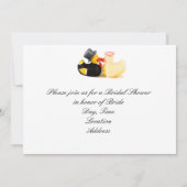 結婚のアヒル – ブライダルシャワー 招待状 (裏面)