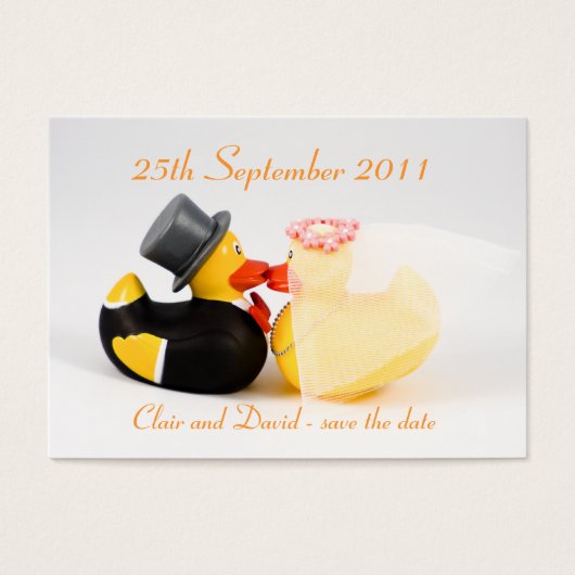 結婚のアヒル ... 保存する日付 (正面)