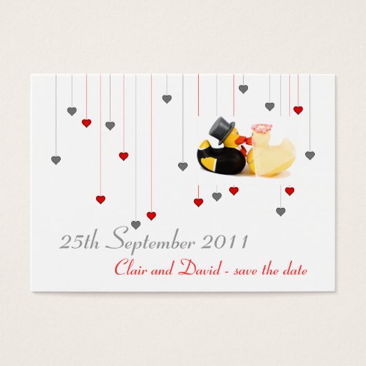 結婚のアヒル ... 保存する日付 (正面)