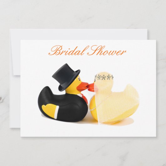 結婚のアヒル 3 - ブライダルシャワー 招待状 (正面)