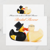 結婚のアヒル 3 - ブライダルシャワー 招待状 (正面/裏面)