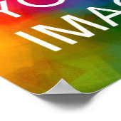 結婚のイベントパーティーファミリー写真のアップカスタムロード ポスター (角)