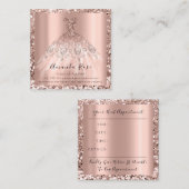 結婚のイベントプランナーバラピンクアポイントメントカード 予約カード (正面/裏面)
