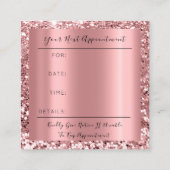 結婚のイベントプランナーバラ金ゴールドグリッタースパーク 予約カード (裏面)