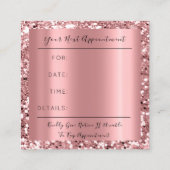 結婚のイベントプランナーバラ金ゴールドグリッタースパーク 予約カード (裏面)