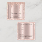 結婚のイベントプランナーバラ金ゴールド紙吹雪ドライブVIP 予約カード (正面/裏面)