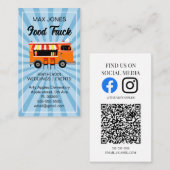 結婚のイベントホットドッグ食品トラックケータリング会社 名刺 (正面/裏面)