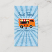 結婚のイベントホットドッグ食品トラックケータリング会社 名刺 (正面)