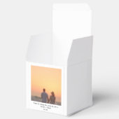 結婚のインスタント写カスタム真モダン名 フェイバーボックス (オープン)