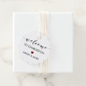 結婚のウェルカムギフトラベル、ホテルゲストズブルゴーニュ フェイバータグ (インサイチュ)