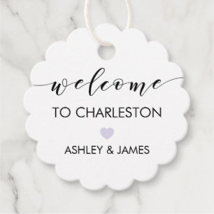 結婚のウェルカムギフトラベル，ホテルゲストズラベンダー フェイバータグ