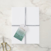 結婚のウェルカムギフトラベル – 水彩 ギフトタグ (より糸付き)