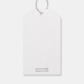 結婚のウェルカムギフトラベル – 水彩 ギフトタグ (裏面)