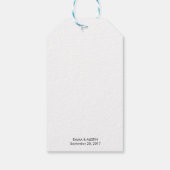 結婚のウェルカムギフトラベル- Kraft ギフトタグ (裏面)