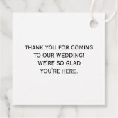 結婚のウェルカムギフトラベルforホテルウェルカムバッグ フェイバータグ (裏面)