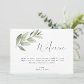 結婚のウェルカムバッグ挿入カード (スタンド正面)