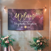 結婚のウェルカム銀河系スターズネブラコンステレーション 横断幕