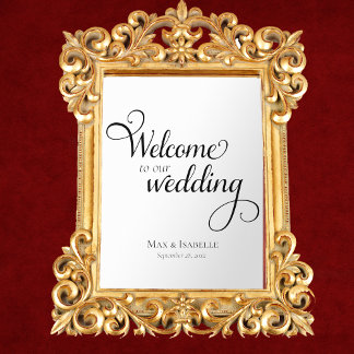 結婚のウェルカム鏡ガラスデカール窓の貼り ウィンドウサイン