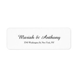結婚のエレガントクリエイティブクラシカル白黒 ラベル