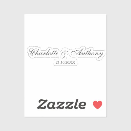 結婚のエレガントクリエイティブプロフェッショナルモダン シール (シート)