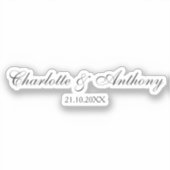 結婚のエレガントクリエイティブプロフェッショナルモダン シール (正面)