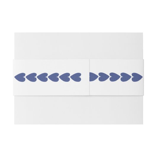 結婚のエレガント孔雀の青と白カスタマイズ 招待状ベリーバンド (裏面例)