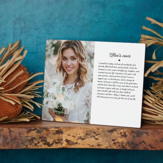 結婚のエレガントKeepsake写真離れ() フォトプラーク (側面)