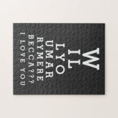 結婚のオプティシャンカスタムチャート ジグソーパズル (横)