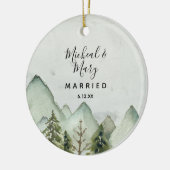 結婚のオーナメントギフト山松 セラミックオーナメント (左)