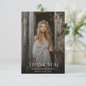 結婚のオーバーレイブライダルシャワー写真 サンキューカード (スタンド正面)